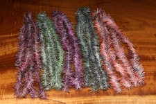 HARELINE BLACK BARRED UV LIFE FLEX WRAP -  fly tying streamer