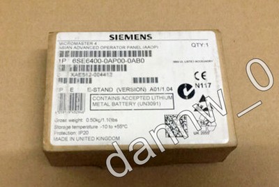 New In Box 6SE6400-0AP00-0AB0 6SE6 400-0AP00-0AB0 Operation Panel #W9