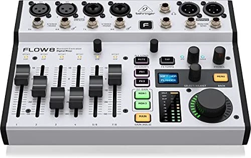 Behringer FLOW 8 8-Input Digital Mixer with Bluetooth Audio and App Control 60