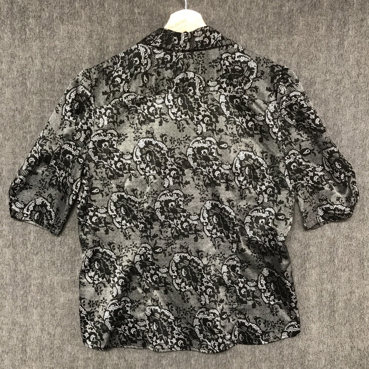 Blouse Noire Femme Covington - Manches Courtes Col Ouvert - Taille M - Neuve Avec étiquettes