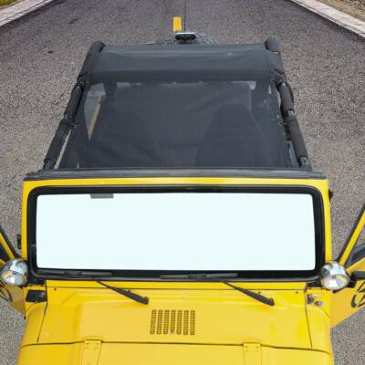 Fit Jeep Wrangler TJ 1997-2006 Front Durable Mesh Sunshade Top Cover Blocking UV Fit Jeep Wrangler TJ 1997-2006 Front Durable Mesh Sunshade Top Cover Blocking UV