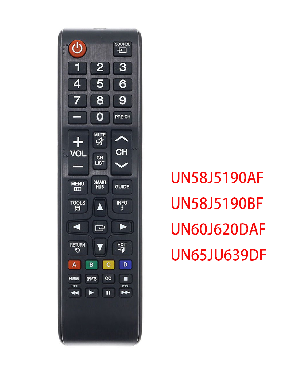 Samsung TV Replace Remote for UN58J5190AF UN58J5190BF UN60J620DAF UN65JU639DF