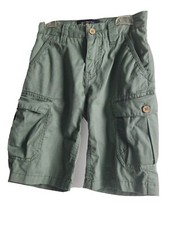 LUCKY BRAND Boys Sz 6 Light Green Cargo Shorts Adjustable waist