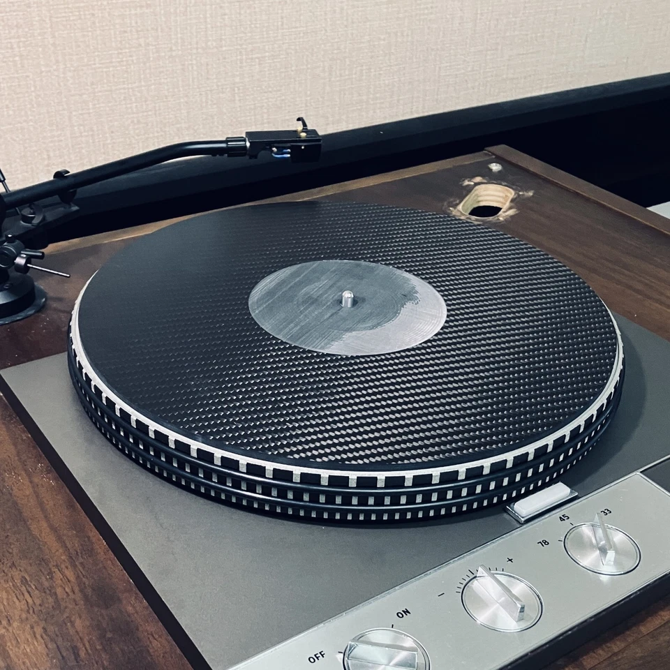 turntable mat 4mm Carbon fiber for turntable for garrard 401 301 micro seiki - Image 2 of 4