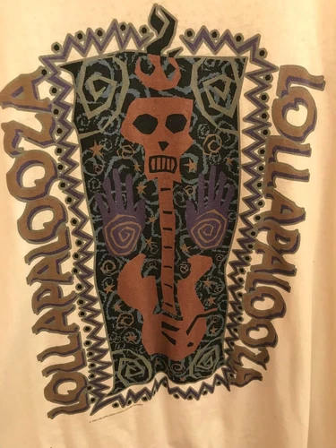 Lollapalooza TOUR Concert Shirt Vintage XL BECK PAVEMEN 1990s vintage concert t-shirt, vintage, size XL, single stitch, B+ condition