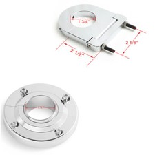 1.75 Inch Swivel Base Floor Mount 2.5 Steering Column Drop Chrome Universal