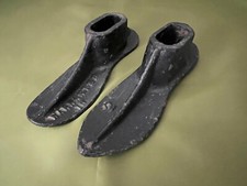 Vintage Antique Warranted Cast Iron Metal Shoe Cobbler Molds/Forms Set of 2