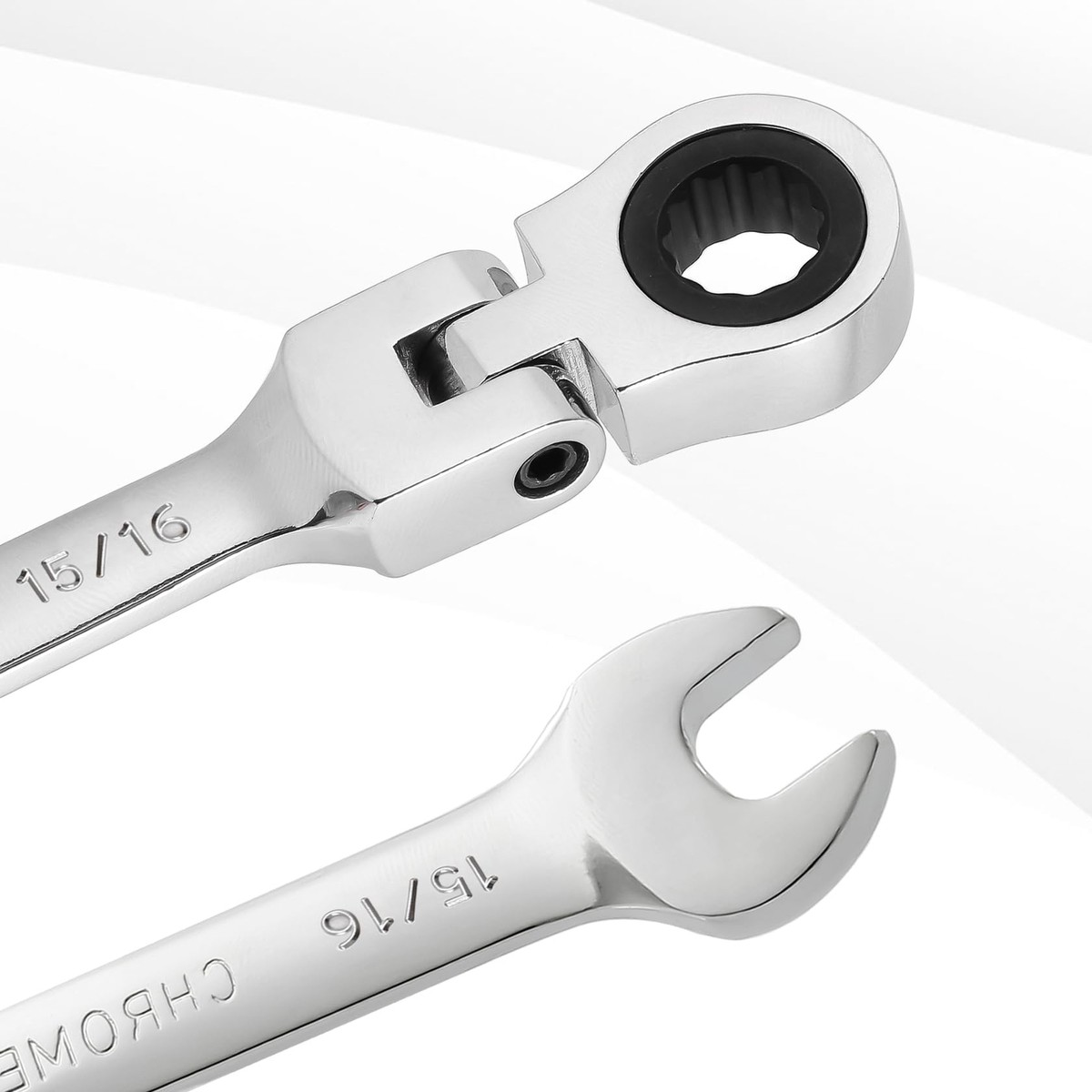【ンョ&quot;　ハー&quot;　】15こ 15/16 Wrench Flex-Head Ratcheting Combination Wrench
