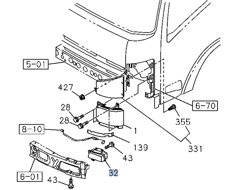 2x Fog Lamp Light Left Right for ISUZU NPR NQR NPR-HD  08-23 - Image 2 of 4