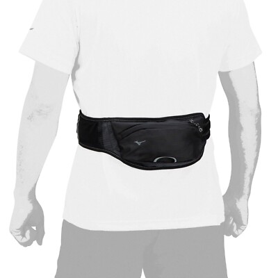 MIZUNO SPORTGÜRTEL GÜRTELTASCHE TASCHE J3GDB013 WAIST SCHWARZ HERITAGE