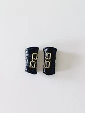 Lol Surprise OMG Doll Ferocious Black Gold Buckles Arm Glove Arm Wrist Warmers