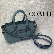 COACH F37635 2-Way Leather Shoulder Bag Swagger fashion high quality women rare