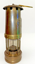 E Thomas & Williams Miners' Cambrian Brass Safety Lamp Type N Aberdare, Wales