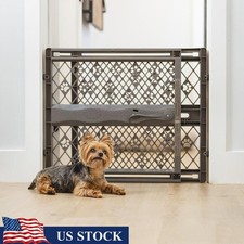 Expandable Dog Gate Indoor Safety Portable Adjustable Puppy Barrier Easy Install