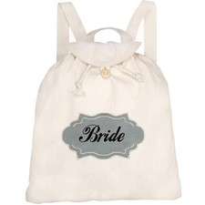 'Vintage Bride' Canvas Rucksack / Backpack (RK00042644)