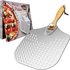 Pala per Pizza Forata in Alluminio Leggero Con Manico Richiudibile – Foratura Pr