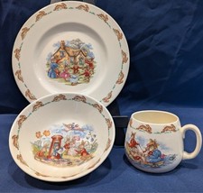 Royal Doulton Bunnykins Mug Bowl Baby Plate 3 Piece SET English Fine Bone China