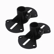 - Two (2) PA/DJ Tripod Speaker Stand Mounts Speakers Adapters