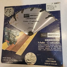 Craftsman Table Saw Blade 9" Master Combination Blade PN 9 32497