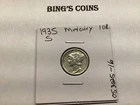 1935 S Mercury Silver Dime in XF Condition from San Francisco Mint 053025 16tk
