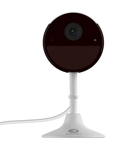 Swann 2K Indoor Security Camera with 2-Way Talk, Siren & Heat, Motion Detection