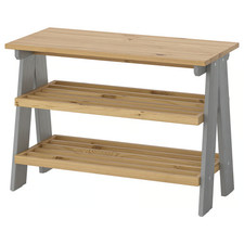 IKEA KALLSÖ Shoe Storage Bench Grey 80x38x56 Hallway Seat Cabinet Rack New Uk
