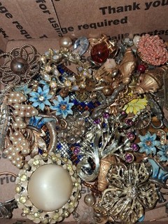 Junk Jewelry Mixed Lot Vintage to Now Crafters Repair Harvest Upcycle