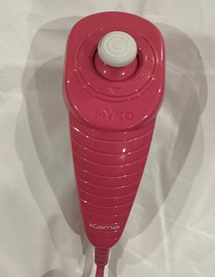 Pink Nintendo Wii Nunchuck Controller NYKO Nunchuk Tested - Image 2 of 3