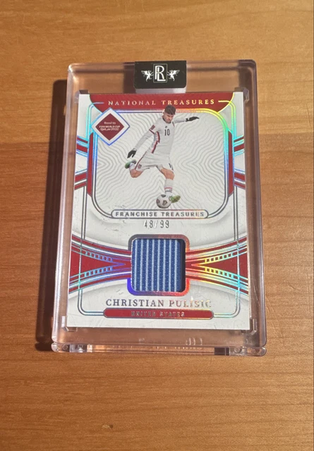 2022 Panini National Treasures Christian Pulisic Franchise Treasures Match Worn