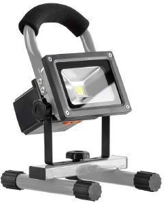 Akku Led Arbeitsleuchte Amon Grau, 7 Watt, IP54, Usb-Kabel Baustrahler-image