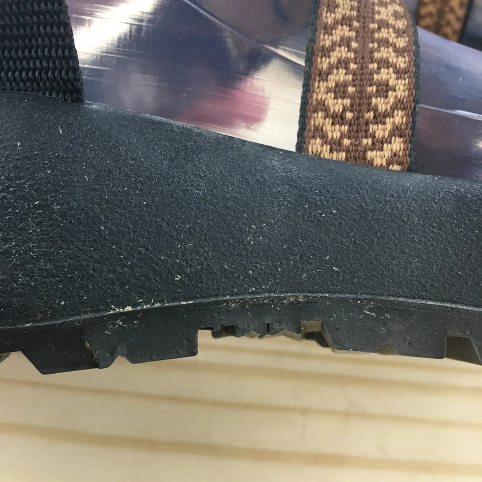 Chaco 凉鞋男式 10 Z/1 经典远足绑带棕色扣舒适露趾 — 第 4/4 张图片