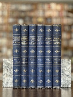 6 vol (c1900) Ordnance Gazetteer of Scotland Scottish Topography biographical ..