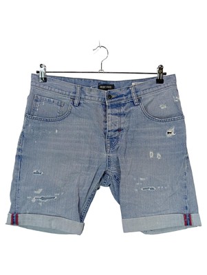 Antony Morato Herren Jeans Shorts W34 Blau Distressed Denim Destroyed