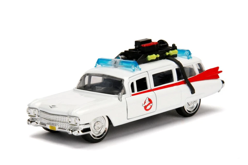 Ecto 1 Ghostbusters Bianco White Jada Toys 1:32 Nuovo Diecast - Immagine 2 di 2