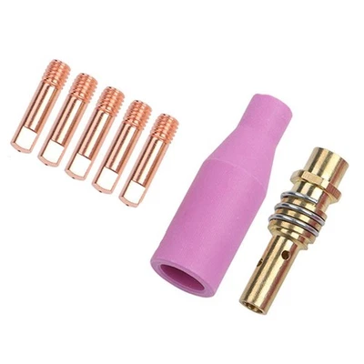 Messing Schweißspitzen 7-teiliges Set für 15AK MB15 für MIG Brenner 0,6 mm bi - Bild 1 von 4