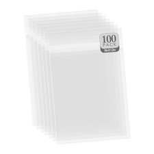 9x12 Inch Crystal Sealed Clear Plastic Sleeves,100 Pack