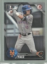 2016 Bowman Draft Silver #BD115 Michael Paez 077/499 (ref40156)