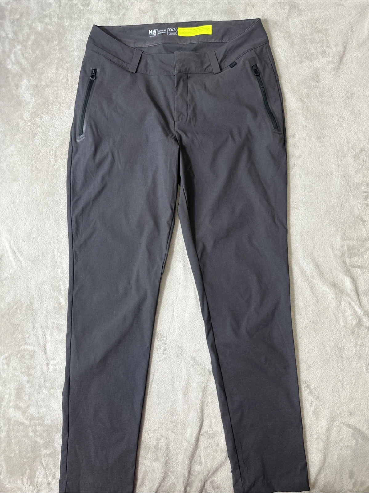 Helly Hansen softshell hiking pants men’s 30x30 gray outdoor stretch zip pocket