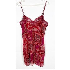 Victorias Secret Chemise Size Large Paisley Lace Slip