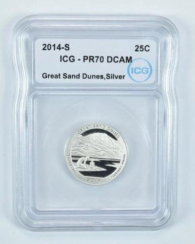 2014-S Washington Quarter Silver Great Sand Dunes ATB PR70 DCAM ICG *3187