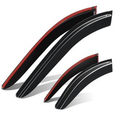 Fit 22-26 Subaru WRX Sedan Glossy 4Piece 3M Tape On Wind Rain Side Window Visors