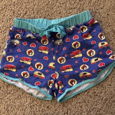 Buc-ee's Pajama Sleep Shorts Youth Medium Happy Camper Beaver Lounge Comfort