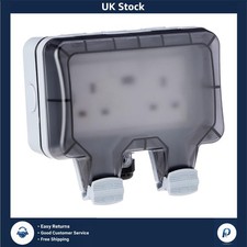 Smart Waterproof Outdoor Socket 13A WiFi Twin Socket with USB Port  Rated