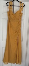 Azazie + Barbie - Style#: 1002 Butterscotch Bridesmaid Dress - Size: A14