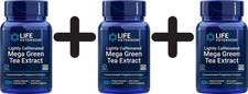3 x Life Extension Lightly Caffeinated Mega Green Tea Extract - (333,17 EUR/kg)