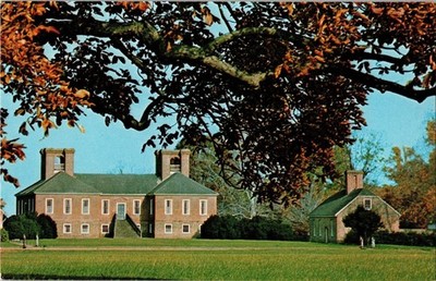 Stratford Hall Virginia Postcard - Historic Lee Family Plantation Potomac River
