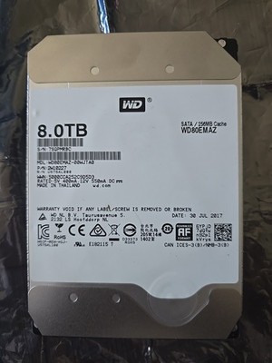 Western Digital WD80EMAZ-00WJTA0 8TB SATA 3.5'' Hard Drive