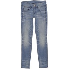 G-Star Lynn Mid Women Blue Skinny Slim Stretch Jeans W26 L29 105331 