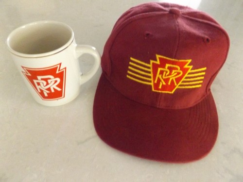 PRR Pennsylvania Railroad Baseball Cap and Coffee Mug - Picture 1 of 3