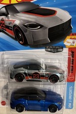 HOT WHEELS 2023 NISSAN Z BLUE ZAMAC Lot of 2 Cars